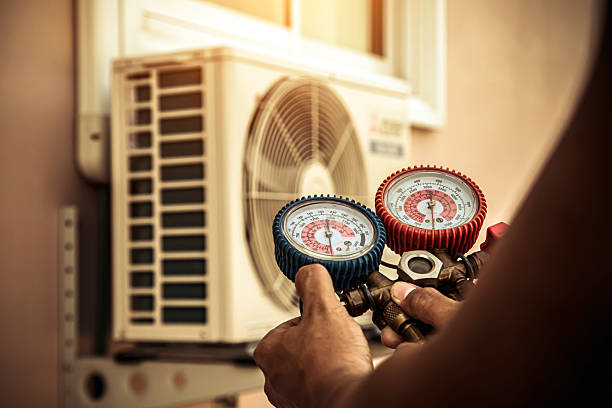 Professional Hvac technician working in Rex, GA